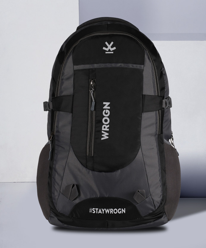 55 L Laptop Backpack Spacy unisex fits upto 16 Inches/college/school bag  (Black, Grey)