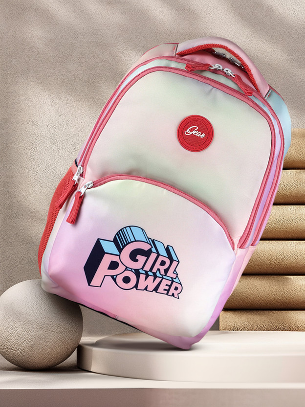 Medium 27 L Backpack AWESOME LITTLE FAIRY GIRL  (Pink)