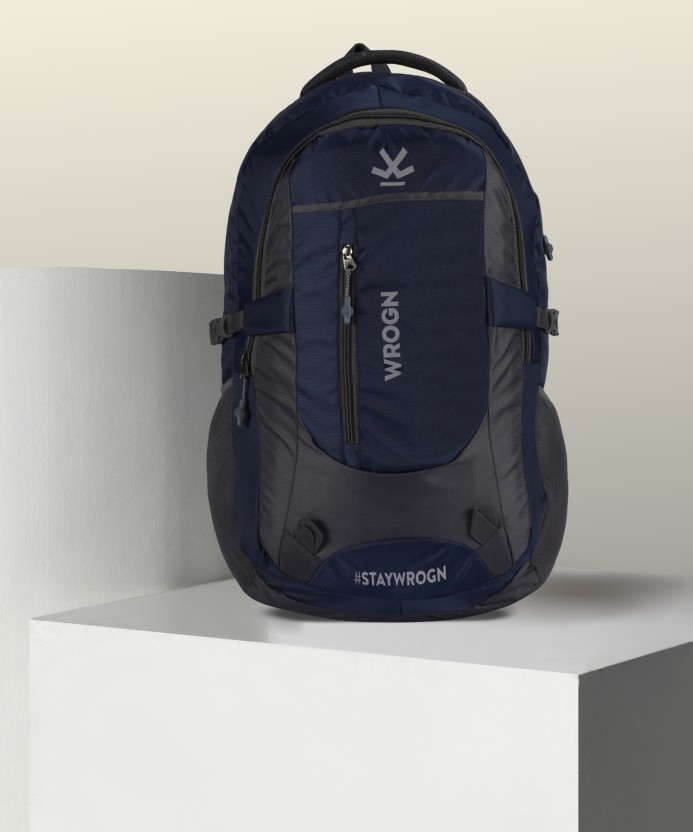 55 L Laptop Backpack spacy unisex backpack fits upto 16 Inches/college bag/school bag  (Blue, Grey)