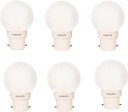 PHILIPS 0.5 W Standard B22 LED Bulb  (White, Pack of 6)