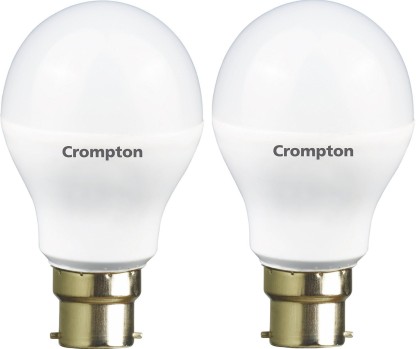 CROMPTON 9 W Round B22 LED Bulb  (White, Pack of 2)
