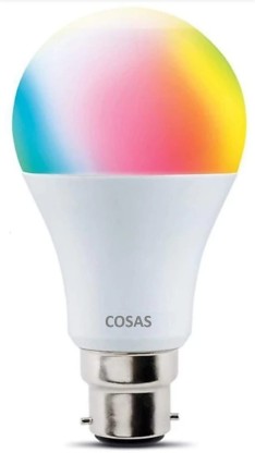 Cosas 9 W Round Plug & Play LED Bulb  (Multicolor)