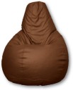 Sudesh Handloom XL Tear Drop Bean Bag Cover  (Without Beans)  (Brown)