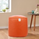 Flipkart Perfect Homes Studio Large Pouffe Bean Bag Cover  (Without Beans)  (Orange)