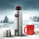 cello Flipsip 1000 ml Flask  (Pack of 1, Silver, Steel)