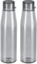 MILTON Ripple 1000 Pet Bottle, 946 ml Each, Set of 2, Grey 946 ml Bottle  (Pack of 2, Grey, Plastic)