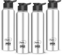 Pigeon Inox Hydra 700 ml Bottle  (Pack of 4, Black, Steel/Chrome, Steel)