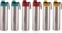 NIRLON Eco Star Stainless Steel Water Bottle 900 ml Bottle  (Pack of 6, Multicolor, Steel)