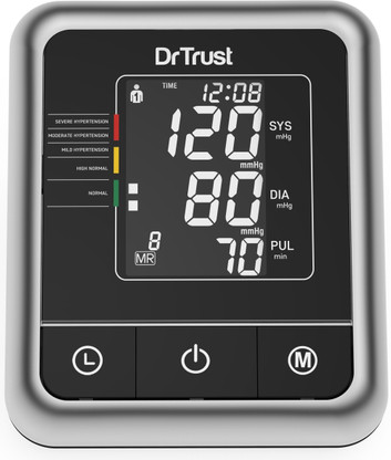 Dr Trust (USA) Fully Automatic A-One Galaxy Digital Blood Pressure Monitor Machine. Bp Monitor  (Black)