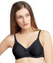 Women T-Shirt Non Padded Bra  (Black)