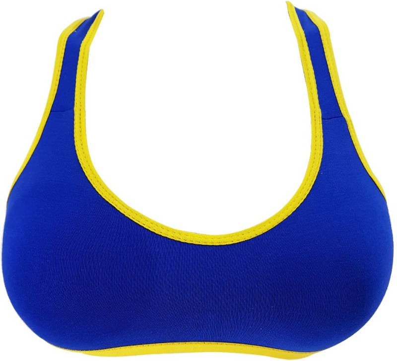 Women Sports Non Padded Bra  (Blue)