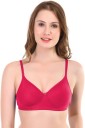 Women T-Shirt Non Padded Bra  (Pink)