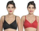 Pack of 2 Women Full Coverage Non Padded Bra  (Multicolor)