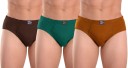 Solid Men Brief  (Pack of 3)