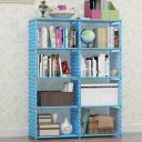 keekos Metal Open Book Shelf  (Finish Color - Dot Blue, DIY(Do-It-Yourself))