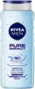 NIVEA Body Wash, Pure Impact with Purifying Micro Particles, Shower Gel for Body, Face & Hair  (500 ml)