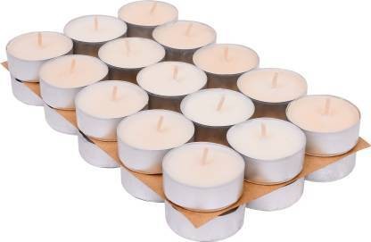 NA ZI AZEN Candle Pack of 1 Candle  (White, Pack of 2)