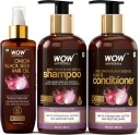 WOW SKIN SCIENCE Red Onion Black Seed Oil Ultimate Hair Care Kit (Shampoo + Hair Conditioner + Hair Oil)- Net Vol  (3 Items in the set)