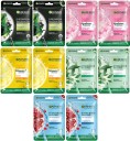 GARNIER Skin Naturals Face Serum Sheet Mask Pack of 10 (2 each of Light Complete, Charcoal, Saruka, Green Tea and Hydrabomb)  (10 Items in the set)