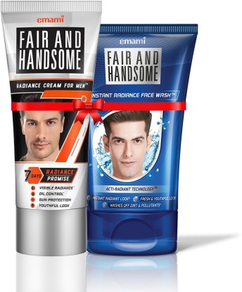 FAIR AND HANDSOME Radiance Cream 100g + Instant Radiance Face Wash 100g Combo Pack  (2 Items in the set)