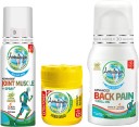 Amrutanjan KICK OUT PAIN EXTRA- Pain Balm Extra Power 27.5ml, Joint Muscle Spray 30gms, Back Pain Roll-On 50ml  (3 Items in the set)