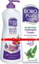 BOROPLUS Doodh Kesar Body Lotion 400 ml + Antiseptic Cream 120ml  (2 Items in the set)