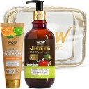 WOW SKIN SCIENCE Vitamin C Face Wash In Paper Tube + Apple Cider Vinegar Shampoo Kit -Net Vol 350mL  (2 Items in the set)
