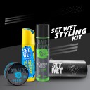 SET WET Men's Styling Kit Deodorant Spray  -  For Men  (410 ml, Pack of 4)