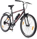 Urban Terrain Tokyo with Complete Accessories & Mobile Tracking App 26 T Hybrid Cycle/City Bike  (Single Speed, Black, Red)