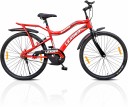 LEADER Baymax 26T IBC MTB cycle With Carrier Single Speed for Men 26 T Mountain Cycle  (Single Speed, Red)