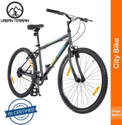 Urban Terrain by Cult Maza Cycles For Men with Cycling Event & Ride Tracking App 26 T Hybrid Cycle/City Bike  (Single Speed, Blue, Rigid)