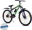 LEADER Stark 27.5T MTB Cycle/Bike with Dual Disc Brake and Complete Accessories 27.5 T Mountain Cycle  (Single Speed, Black)