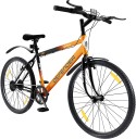 Lifelong Defender 26T with Rigid Fork 26 T Road Cycle  (Single Speed, Black, Orange)