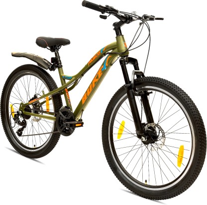 Avon Cycles Buke Pablo26T MTB|26Inche Wheel Size|18Inch Steel Frame|Hybrid Cycle 26 T Hybrid Cycle/City Bike  (7 Gear, Green, Front Rigid & Rear Suspension)