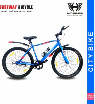Fastway Bicycle HOPPER JETPRO 26T BLUE, WITH 90% ASSEMBLED 26 T Road Cycle  (Single Speed, Blue, Rigid)