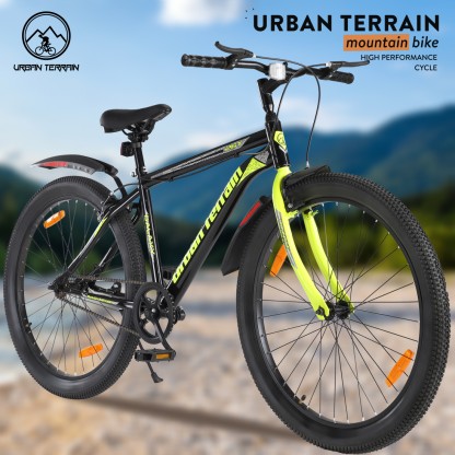 Urban Terrain Galaxy High Performance Mountain Cycles For Men With Complete Accessories MTB 26 T Hybrid Cycle/City Bike  (Single Speed, Green)