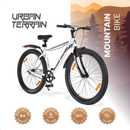 Urban Terrain Galaxy High Performance MTB Cycles For Men With Complete Accessories 26 T (inch) Road Cycle  (Single Speed, White, Rigid)