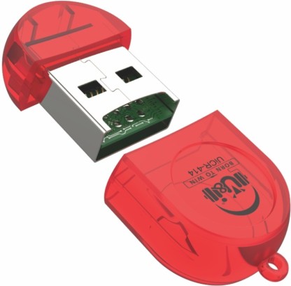 U&i High speed 2.0 Card reader UiCR -414 Card Reader  (Red)