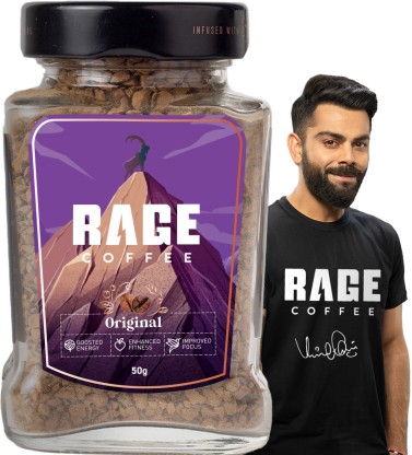 RAGE Coffee - 50 GMS Original Blend - Premium Arabica Instant Coffee  (50 g)