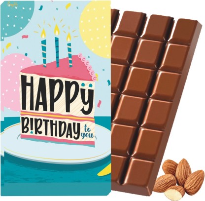 Expelite Happy Birthday Chocolate Bar Gift Box For Wife-100 gm Happy Birthday to you Chocolate gift for Friends Bars  (100 g)