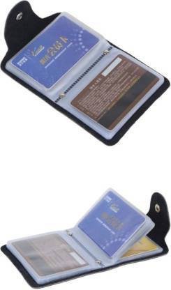 A R ENTERPRISES 10 Card Holder  (Set of 1, Brown)