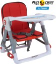 Miss & Chief Baby 3-in-1 Convertable Booster Chair with Dining Tray  (Red)