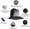 Glen ISPA 60 cm BL filterless Auto Clean Wall Mounted Chimney  (Black 1050 CMH)