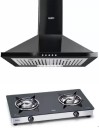 Glen MIA BLK 60 LPG STOVE 1020 Wall Mounted Chimney  (Black 750 CMH)