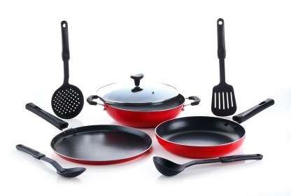 CRYSTAL CLASSIC Series Cookware Set  (PTFE (Non-stick), 8 - Piece)