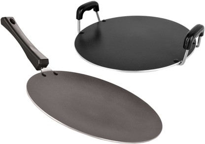 NIRLON Non-Stick Aluminium Cookware Set, 2-Pieces, Red (2.6mm_CT12_RT) Cookware Set  (PTFE (Non-stick), Aluminium, 2 - Piece)