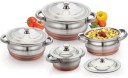 Kitchen 4PC Copper Cookware Set Cookware Set  (Stainless Steel, 4 - Piece)
