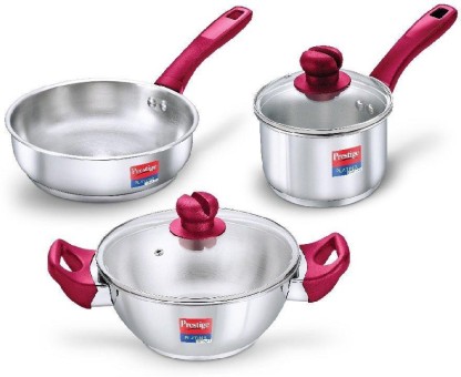 Prestige Induction Bottom Cookware Set  (Stainless Steel, 1 - Piece)