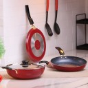 Flipkart SmartBuy 5 pc Non-Induction Bottom Non-Stick Coated Cookware Set  (Aluminium, 5 - Piece)
