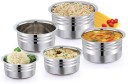Mahavir Set of 5 High Quality Induction and Gas Stove Compatible Tope Set Induction Bottom Cookware Set  (Stainless Steel, 5 - Piece)